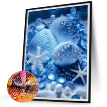 Load image into Gallery viewer, Diamond Painting - Full Round - Coast blue seashells (30*40CM)

