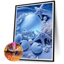 Load image into Gallery viewer, Diamond Painting - Full Round - Coast blue seashells (30*40CM)
