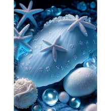 Load image into Gallery viewer, Diamond Painting - Full Round - Coast blue seashells (30*40CM)
