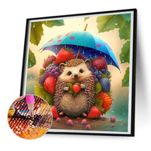 Load image into Gallery viewer, Diamond Painting - Full Round - umbrella animal hedgehog (30*30CM)
