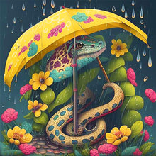Load image into Gallery viewer, Diamond Painting - Full Round - umbrella animal snake (30*30CM)
