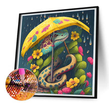 Load image into Gallery viewer, Diamond Painting - Full Round - umbrella animal snake (30*30CM)
