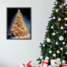 Load image into Gallery viewer, Diamond Painting - Full Round - Christmas tree in the snow (30*40CM)

