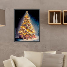 Load image into Gallery viewer, Diamond Painting - Full Round - Christmas tree in the snow (30*40CM)

