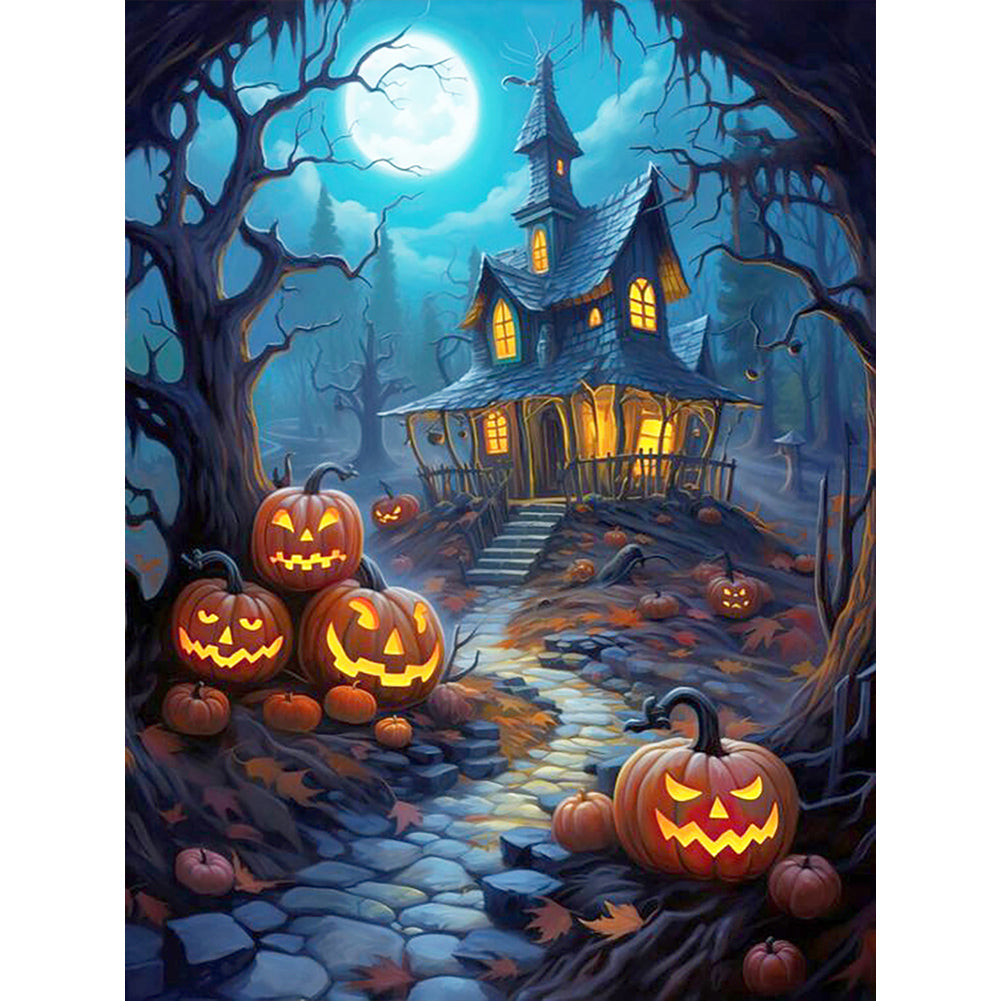 Diamond Painting - Full Round - halloween night (30*40CM)