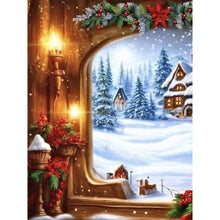 Load image into Gallery viewer, Diamond Painting - Full Round - snowy scenery (30*40CM)
