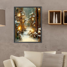 Load image into Gallery viewer, Diamond Painting - Full Round - snowy scenery (30*40CM)
