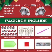 Load image into Gallery viewer, 32PCS Double Sided Special Shape Diamond Art Keyring (Dogs Paw)
