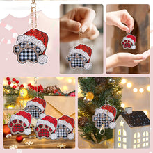 Load image into Gallery viewer, 32PCS Double Sided Special Shape Diamond Art Keyring (Dogs Paw)
