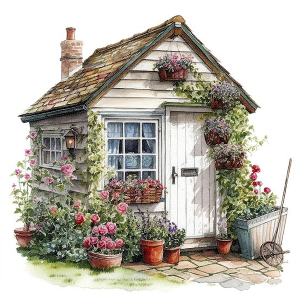 Diamond Painting - Full Round - Cozy cabin (30*30CM)