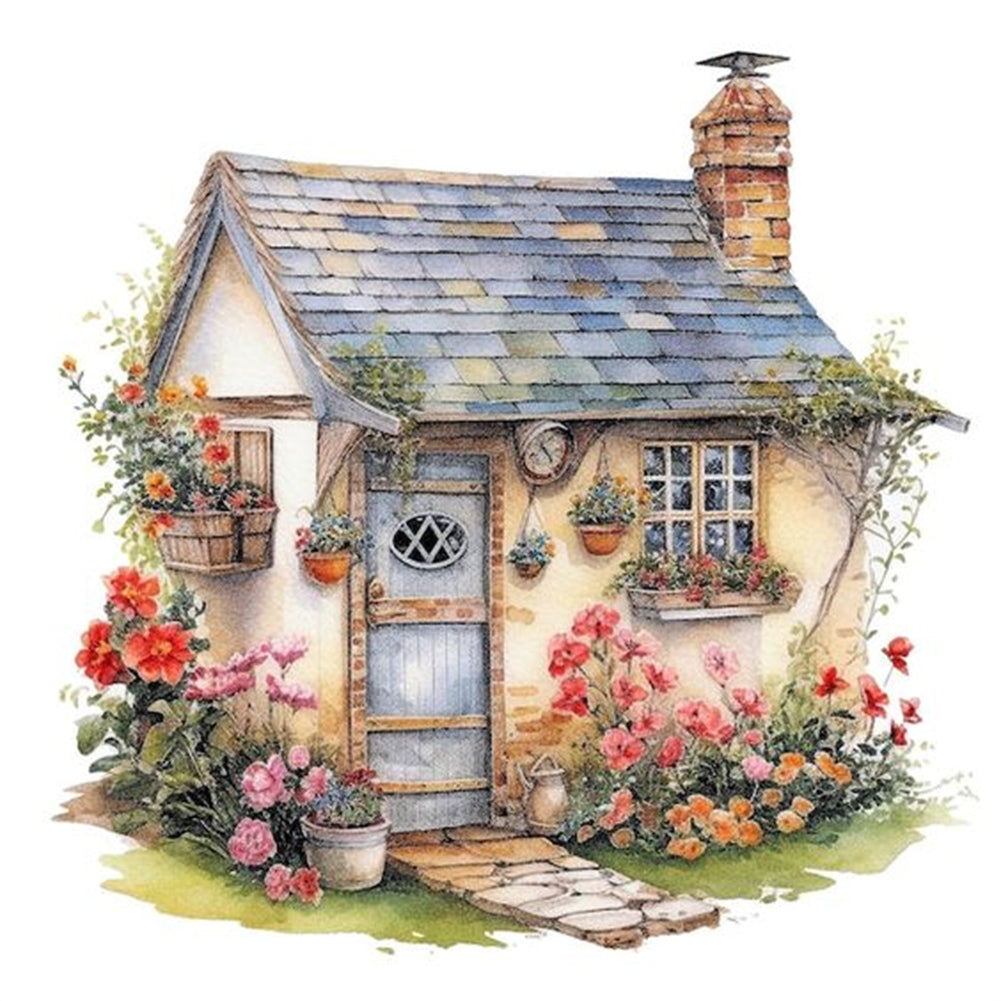 Diamond Painting - Full Round - Cozy cabin (30*30CM)