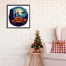 Load image into Gallery viewer, Diamond Painting - Full Round - halloween pumpkin (30*30CM)
