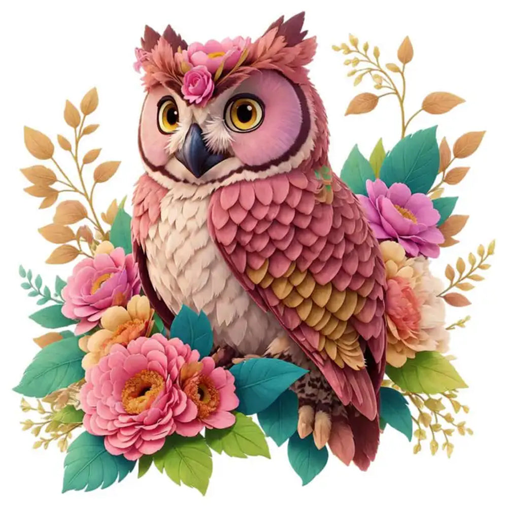 Diamond Painting - Full Round - owl (30*30CM)