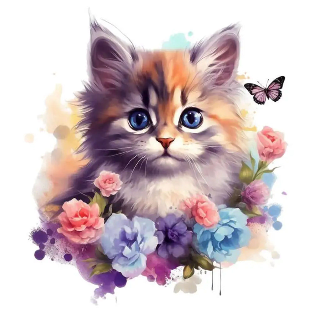 Diamond Painting - Full Round - cat (30*30CM)