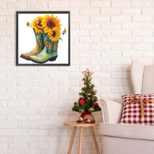 Load image into Gallery viewer, Diamond Painting - Full Round - floral boots (30*30CM)
