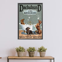 Load image into Gallery viewer, Diamond Painting - Full Round - dog calligraphy and painting (30*45CM)
