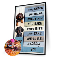 Load image into Gallery viewer, Diamond Painting - Full Round - dog calligraphy and painting (30*45CM)
