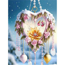 Load image into Gallery viewer, Diamond Painting - Full Round - Snow scene love pendant (30*40CM)

