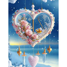 Load image into Gallery viewer, Diamond Painting - Full Round - Snow scene love pendant (30*40CM)
