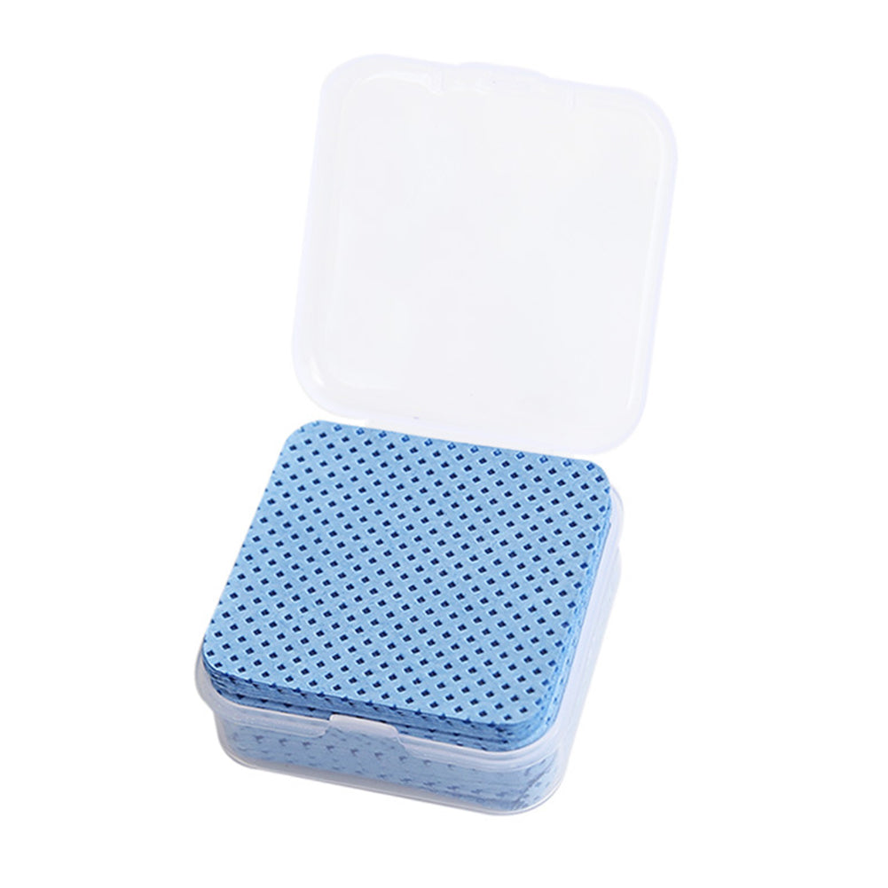 50 Pcs Glue Wiping Cloth Soft Glue Remover Pads for Cleaning Glue (Pink)