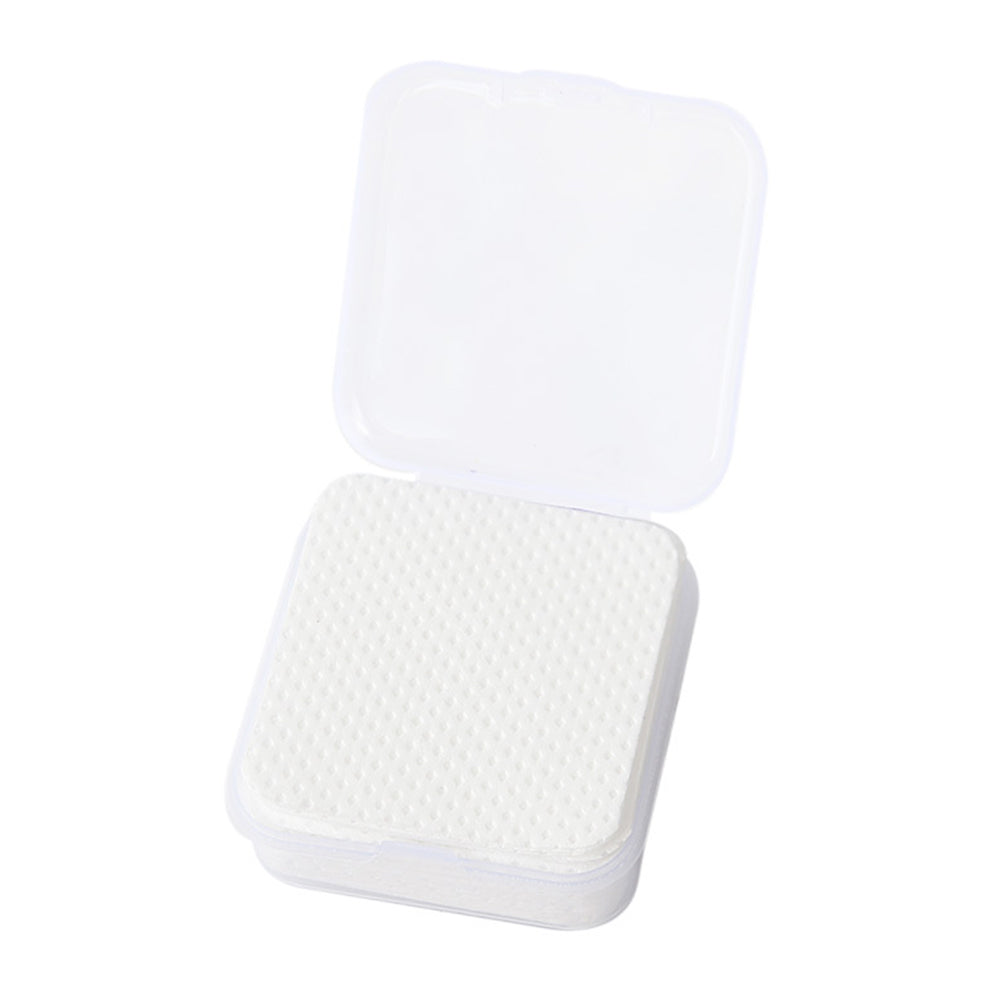 50 Pcs Glue Wiping Cloth Soft Glue Remover Pads for Cleaning Glue (White)