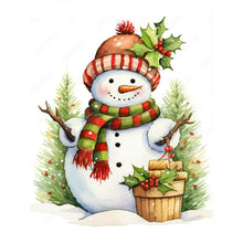 Load image into Gallery viewer, Diamond Painting - Full Round - Snowman on location (30*40CM)

