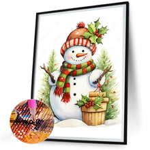 Load image into Gallery viewer, Diamond Painting - Full Round - Snowman on location (30*40CM)
