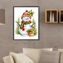 Load image into Gallery viewer, Diamond Painting - Full Round - Snowman on location (30*40CM)

