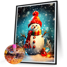 Load image into Gallery viewer, Diamond Painting - Full Round - Snowman with lights (30*40CM)
