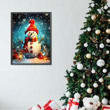 Load image into Gallery viewer, Diamond Painting - Full Round - Snowman with lights (30*40CM)
