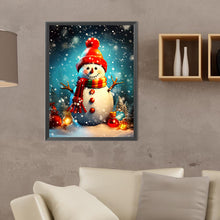 Load image into Gallery viewer, Diamond Painting - Full Round - Snowman with lights (30*40CM)
