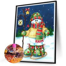 Load image into Gallery viewer, Diamond Painting - Full Round - skating snowman (30*40CM)
