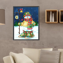 Load image into Gallery viewer, Diamond Painting - Full Round - skating snowman (30*40CM)
