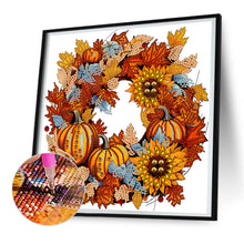 Load image into Gallery viewer, Diamond Painting - Partial Special Shaped - Autumn Pumpkin Garland (30*30CM)
