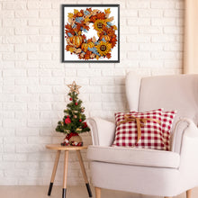 Load image into Gallery viewer, Diamond Painting - Partial Special Shaped - Autumn Pumpkin Garland (30*30CM)
