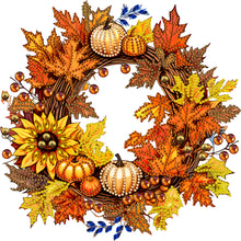 Load image into Gallery viewer, Diamond Painting - Partial Special Shaped - Autumn Pumpkin Garland (30*30CM)
