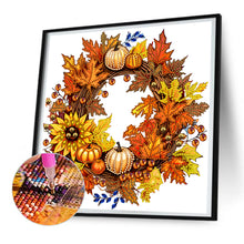 Load image into Gallery viewer, Diamond Painting - Partial Special Shaped - Autumn Pumpkin Garland (30*30CM)
