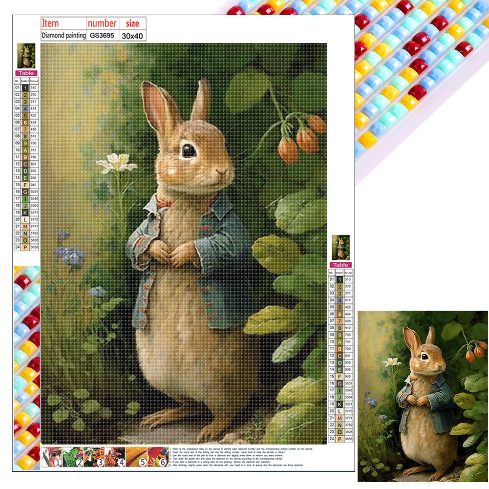 Diamond Painting - Full Square - rabbit (30*40CM)