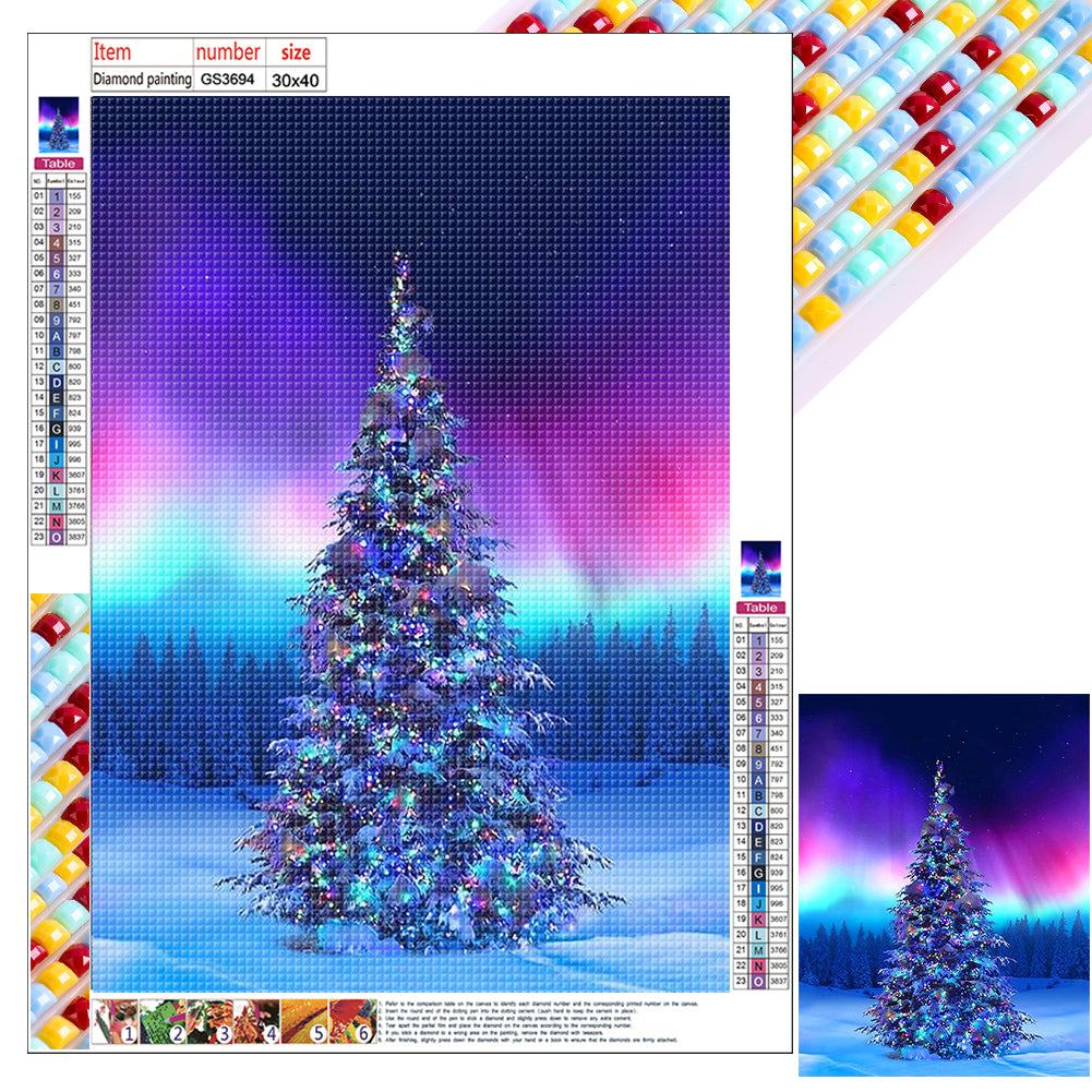 Diamond Painting - Full Square - Christmas tree (30*40CM)