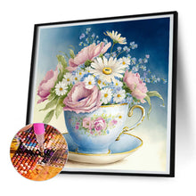 Load image into Gallery viewer, Diamond Painting - Full Round - teacup bouquet (30*30CM)
