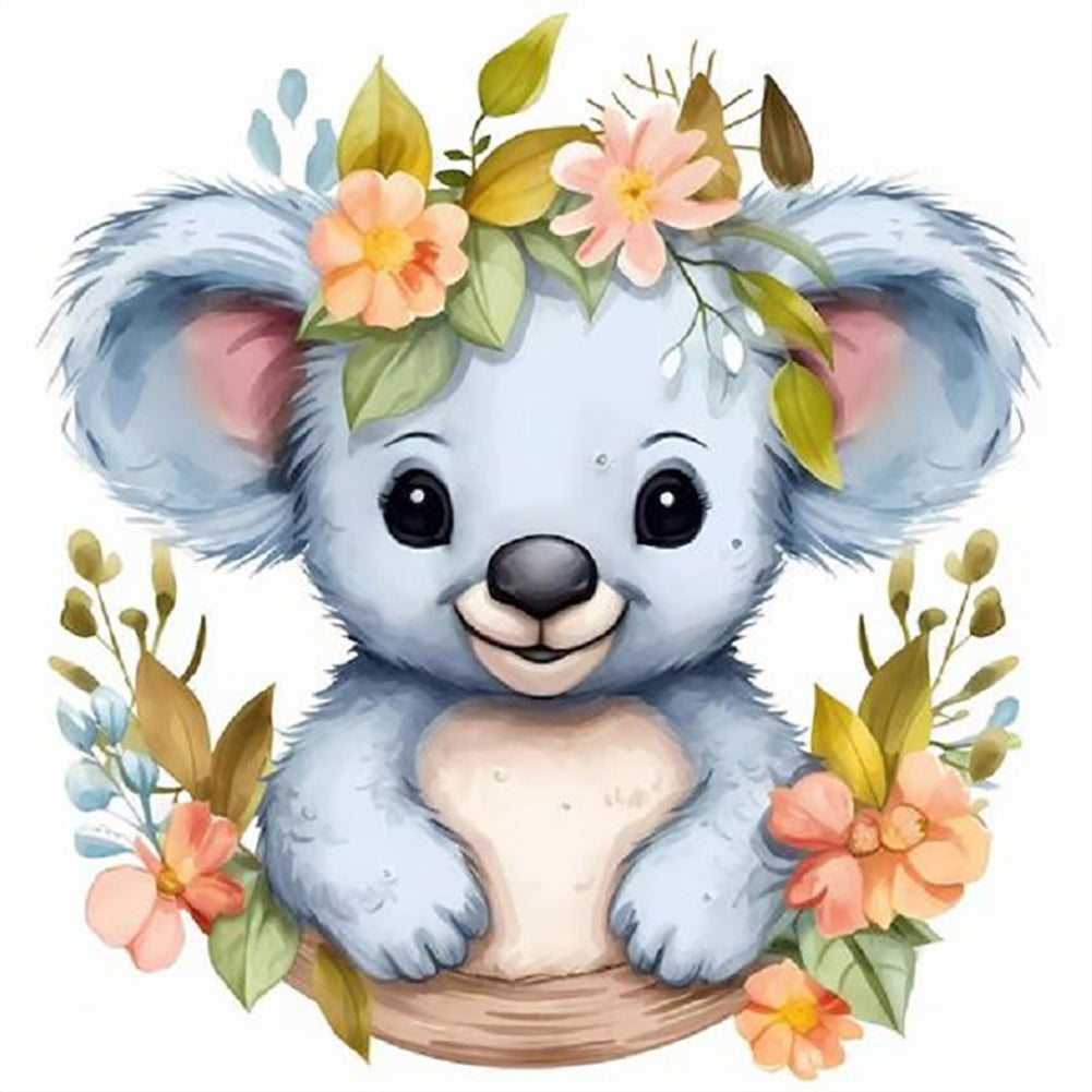 Diamond Painting - Full Round - cartoon koala (30*30CM)