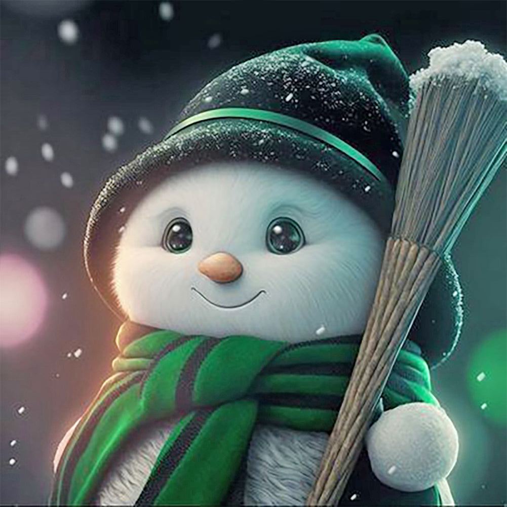 Diamond Painting - Full Round - snowman (30*30CM)