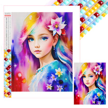 Load image into Gallery viewer, Diamond Painting - Full Square - watercolor little girl (30*40CM)
