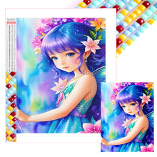 Load image into Gallery viewer, Diamond Painting - Full Square - watercolor little girl (30*40CM)
