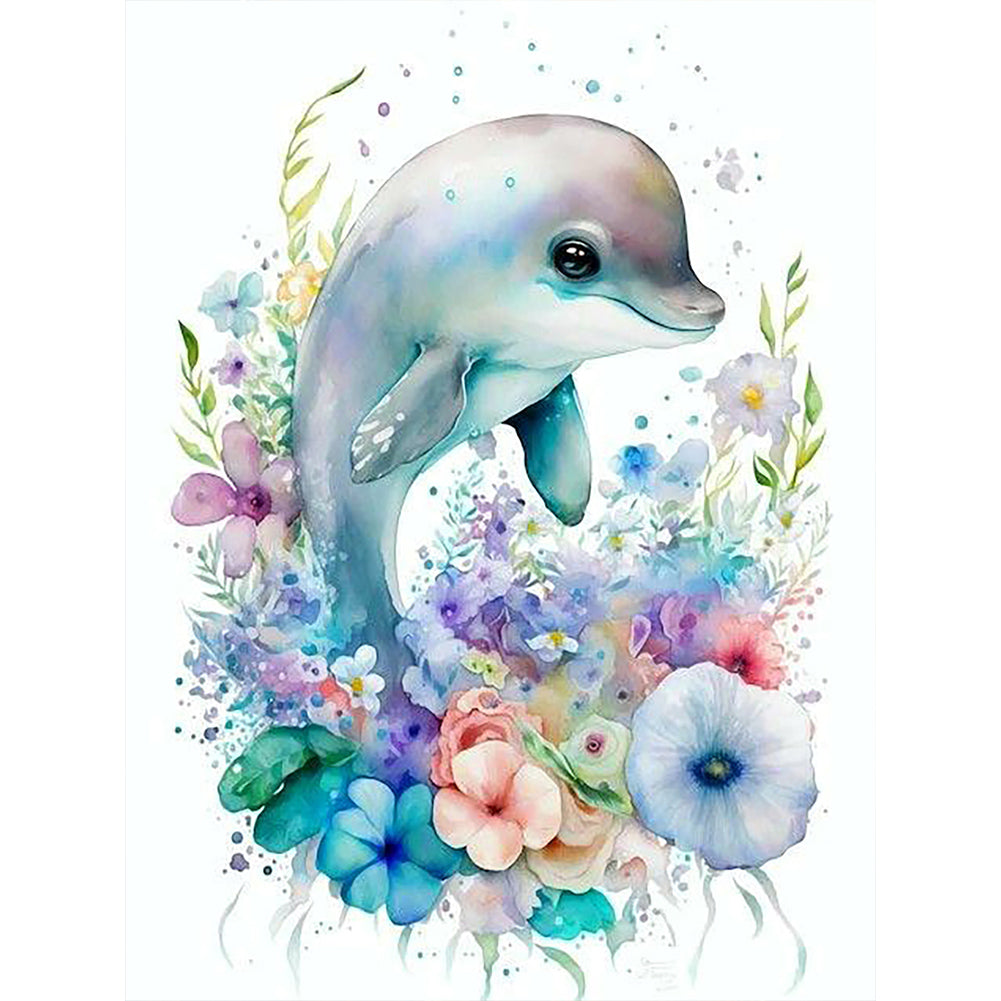 Diamond Painting - Full Round - whale (30*40CM)