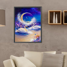 Load image into Gallery viewer, Diamond Painting - Full Round - White Swan (30*40CM)
