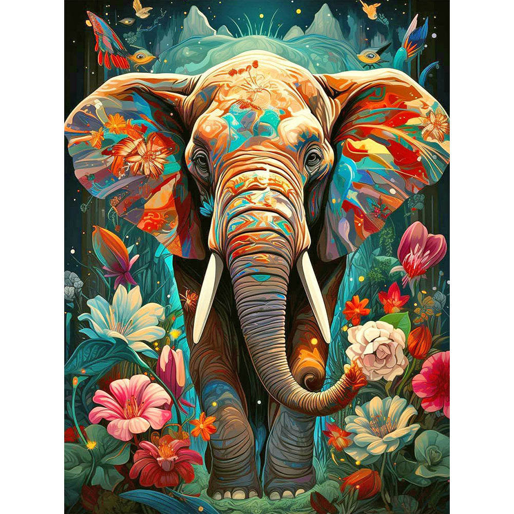 Diamond Painting - Full Round - elephant (30*40CM)