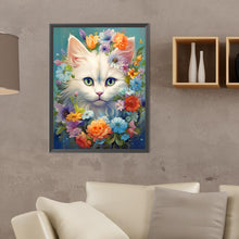 Load image into Gallery viewer, Diamond Painting - Full Round - white cat (30*40CM)
