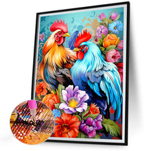 Load image into Gallery viewer, Diamond Painting - Full Round - two cocks (30*40CM)
