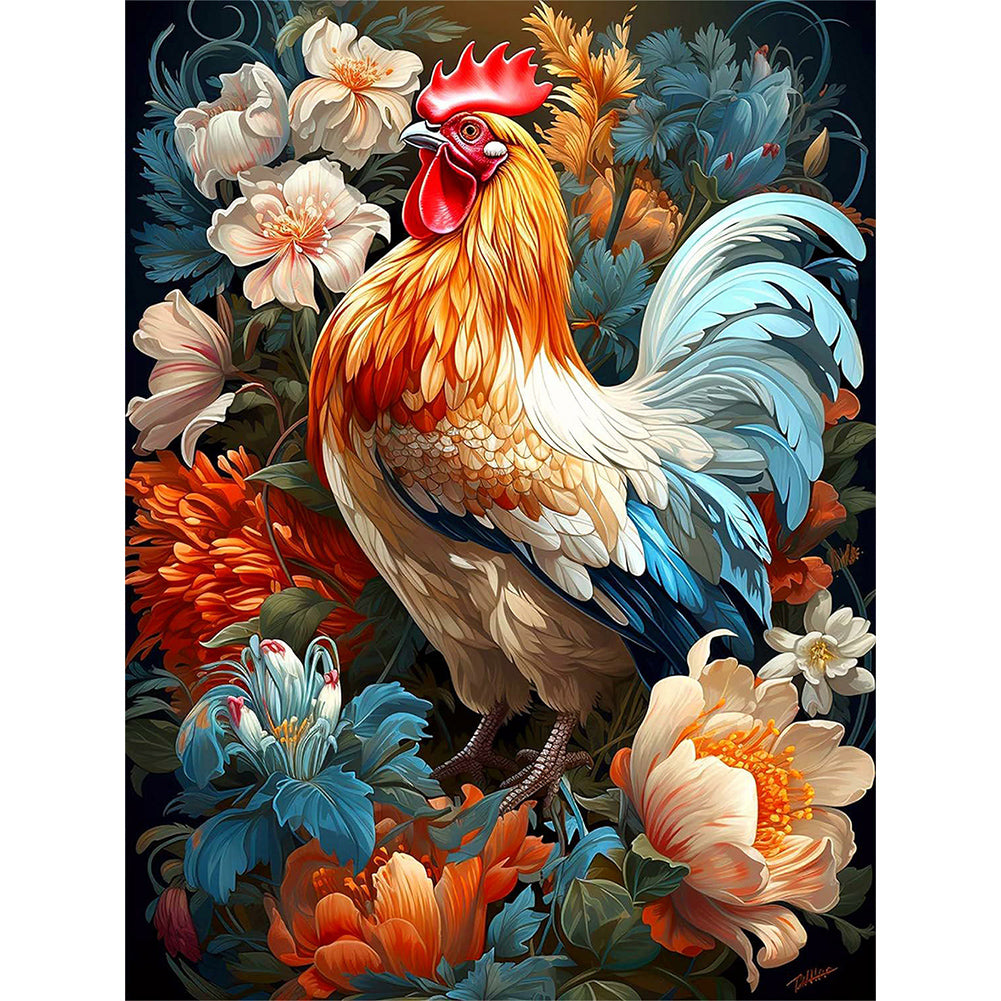 Diamond Painting - Full Round - Rooster (30*40CM)
